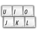 Characters, keyboard icon