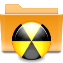 Kde, folder, burn icon