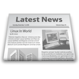 News paper, latest news, newsletter icon