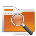 Folder, saved, search icon