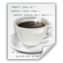 Java, text, x icon