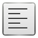 Format, justify, left icon