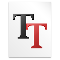 Font, truetype icon