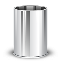 Empty, trashcan icon
