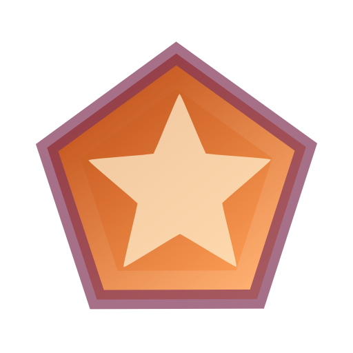 Draw, polygon, star icon