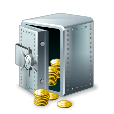 Money, safe, vault, keep icon
