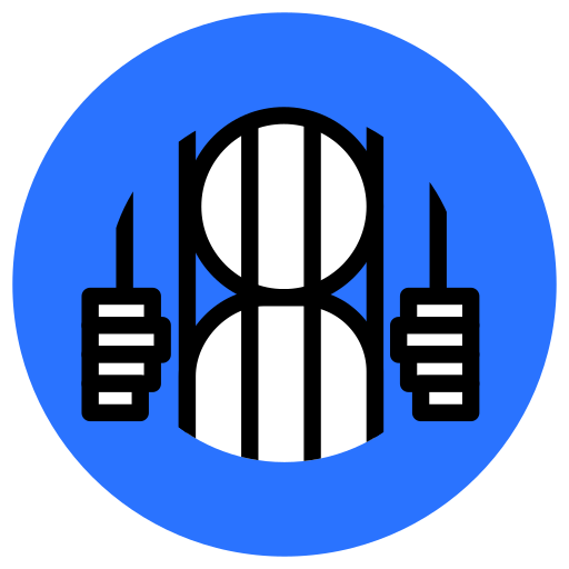 Jail, law, prison, crime, justice, police, security icon