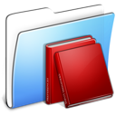 Books, folder, library icon