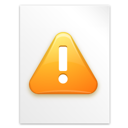 Alert, file icon