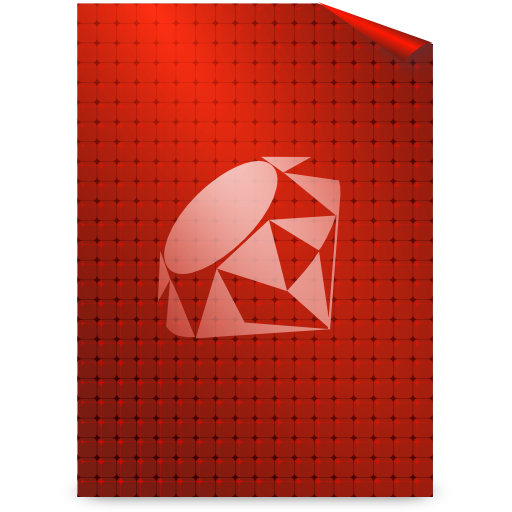 Gnome, mime, ruby icon