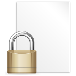 File, locked icon