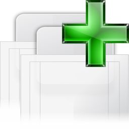 New, raised, tab icon