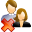 Delete, group icon