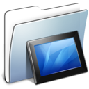 Folder, graphite, smooth, wallpapers icon