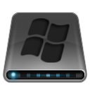Dark, system, drive icon