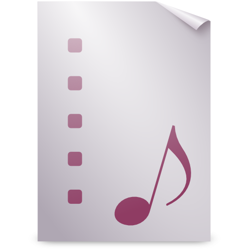 Audio, mpegurl icon