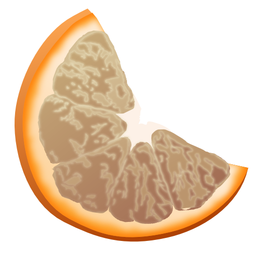 Clementine, grey, panel icon
