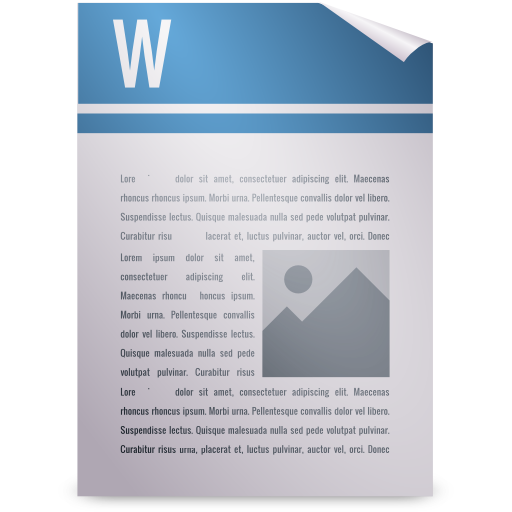 Package, wordprocessing icon