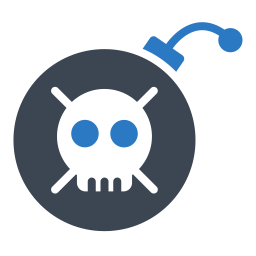 Bom, danger, lock, protect, security, shield icon