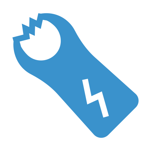 Crime, electrical, police, shock, taser icon