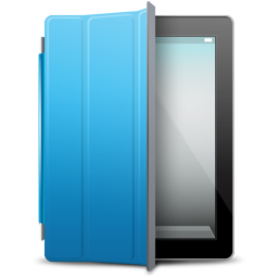 Blue, cover, ipad icon