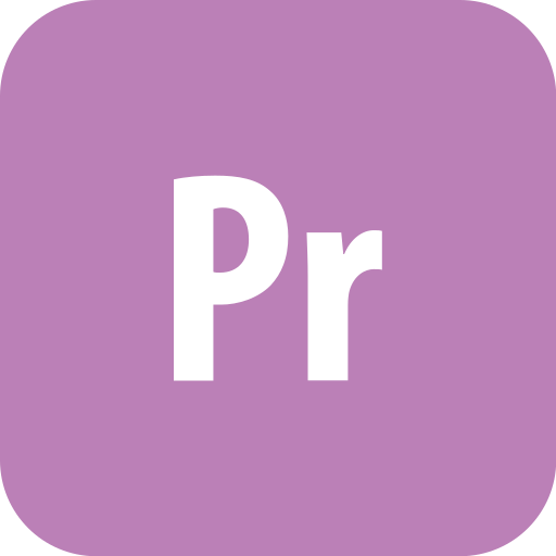 Adobe, premiere, rounded icon