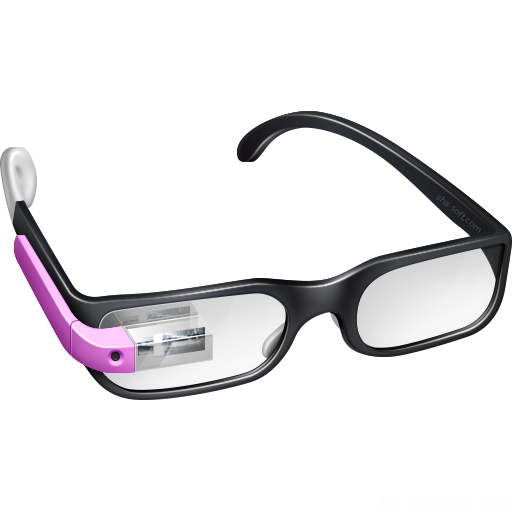 Pink, google, googleglass, glasses icon
