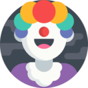 avatar,man,user,profile,birthday and party,halloween,carnival,costume,character,clown,fairground,circus