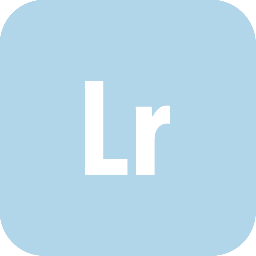 Adobe, lightroom, rounded icon