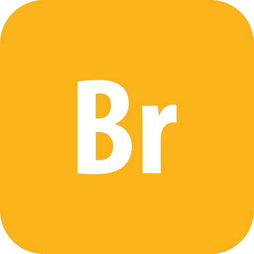 Adobe, bridge, rounded icon