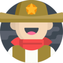 cultures,avatar,man,user,halloween,western,cowboy hat,sheriff,cowboy,bandit