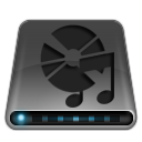 Dark, aduio, cd, drive, disk, disc icon