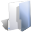 Blue, folder, open icon