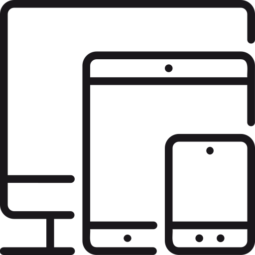 Responsive design, mobile, tablet, computer icon
