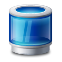 Blue, recycle bin, trash icon