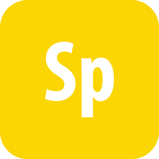 Adobe, rounded, spark icon