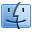 Apple, finder, mac os x icon
