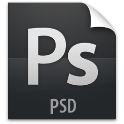 File, psd, z icon