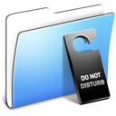 Aqua, disturb, do, folder, not, smooth icon