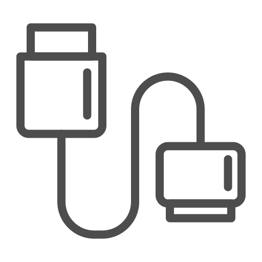 Data cable, data cable icon, data cable line icon icon