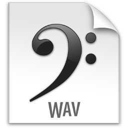 File, wav, z icon