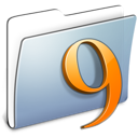 Classic, folder, graphite, smooth icon