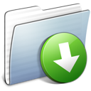 Dropbox, folder, graphite, stripped icon