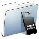 Disturb, do, folder, graphite, not, stripped icon