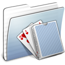 Card, deck, folder, graphite, stripped icon