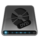 Dark, dvd, disc, disk, multimedia, drive icon