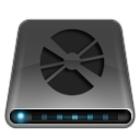 Dark, cd, disk, disc, drive icon