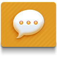 Imessages, orange icon