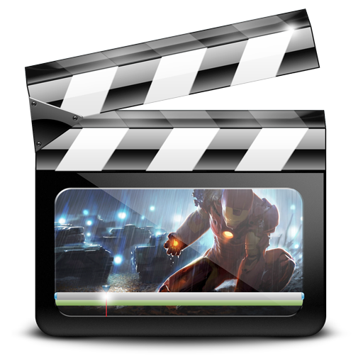Motion, graphic, movie, video, ironman icon
