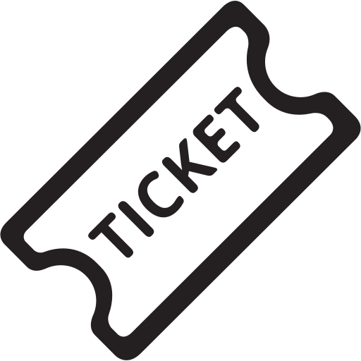 Cinema, ticket, film, media, movie, video icon